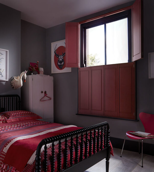 Arena kingston shutters in red dulux custom paint