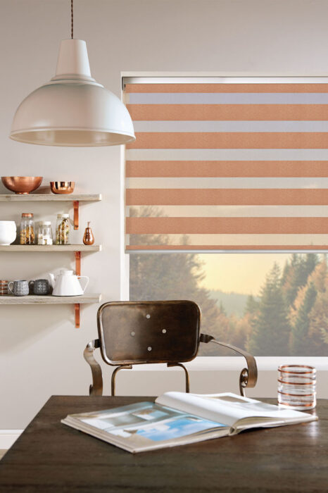 Louvolite day and night blind "Verona copper"