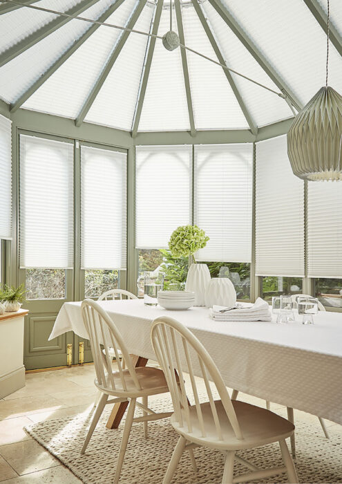 Arena pleated blinds "Relife White" 